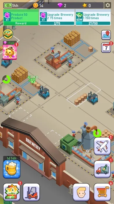 Tangkapan skrin Idle Brewery Empire