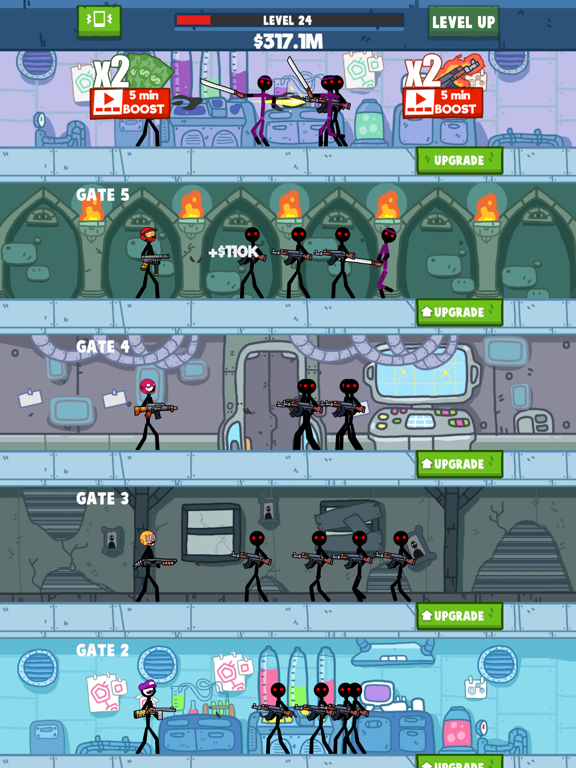 Zrzuty ekranu Idle Stickman iPad 
