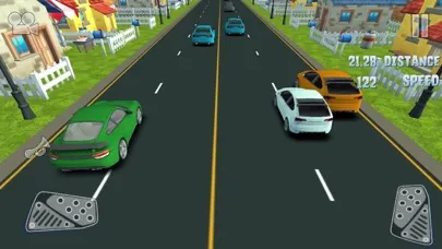 Captures d'écran de 3D Car Racer Skill Driving - Fast Interior Real Simulation Free Games
