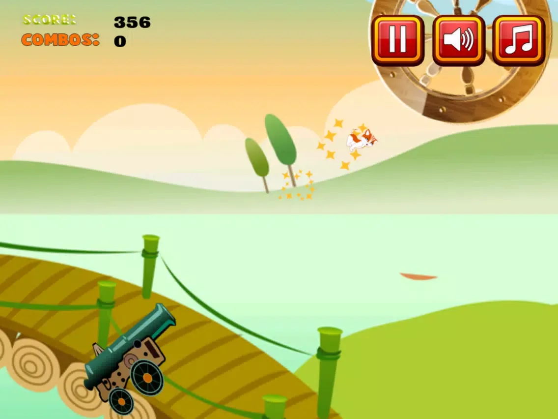 Zrzuty ekranu A Cute Kitten Jump Adventure Game: Blast Kitty from Cannon to Spinning Wheels iPad 