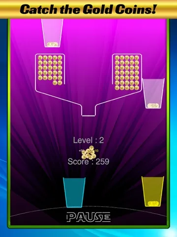 Tangkapan skrin Gold Coin Cup Dropper Puzzle Challenged Free Games iPad 