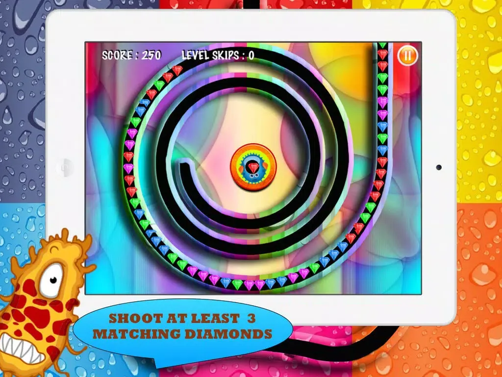 Captures d'écran de A Monster Match Three Gem Blaster Blitz iPad 