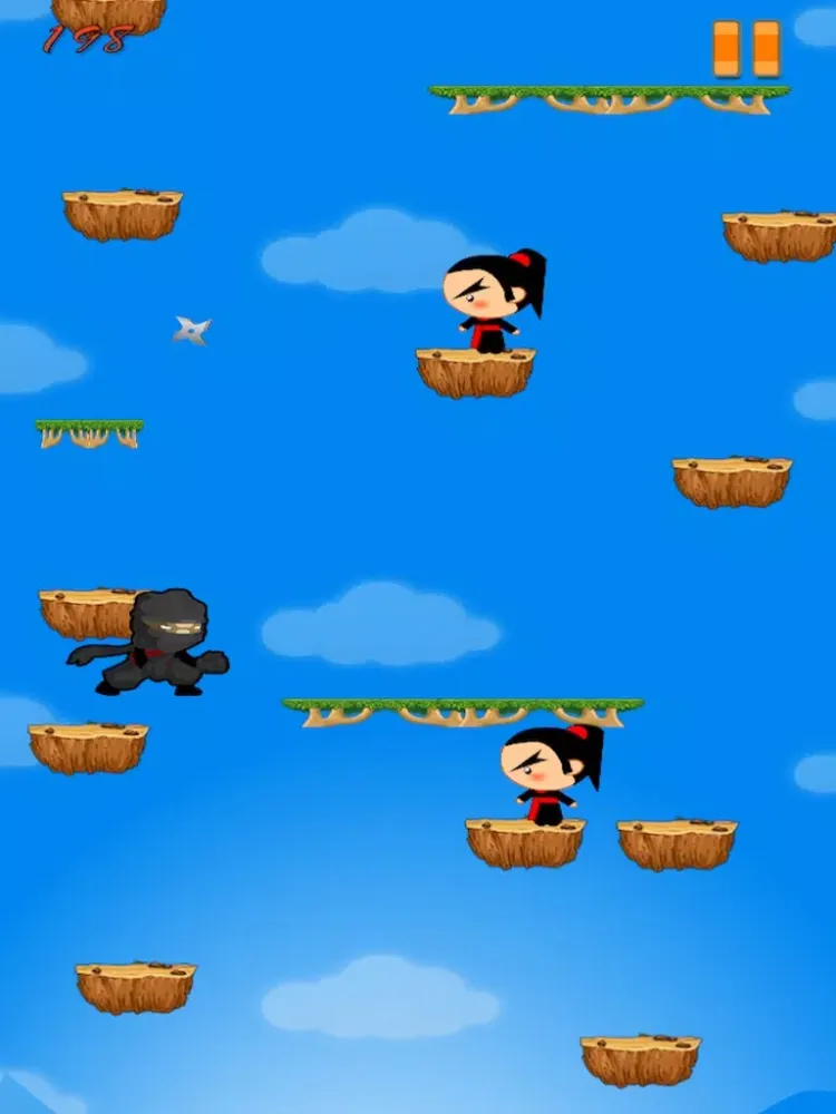 Captures d'écran de Ninja Mega Sky Jump - Endless Kung Fu Jumping Free Game iPad 