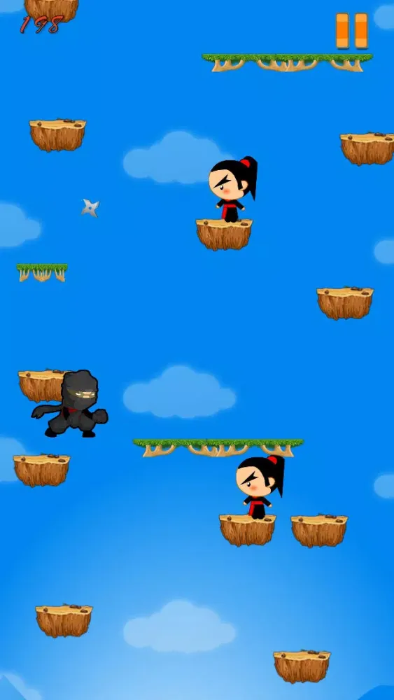 Captures d'écran de Ninja Mega Sky Jump - Endless Kung Fu Jumping Free Game