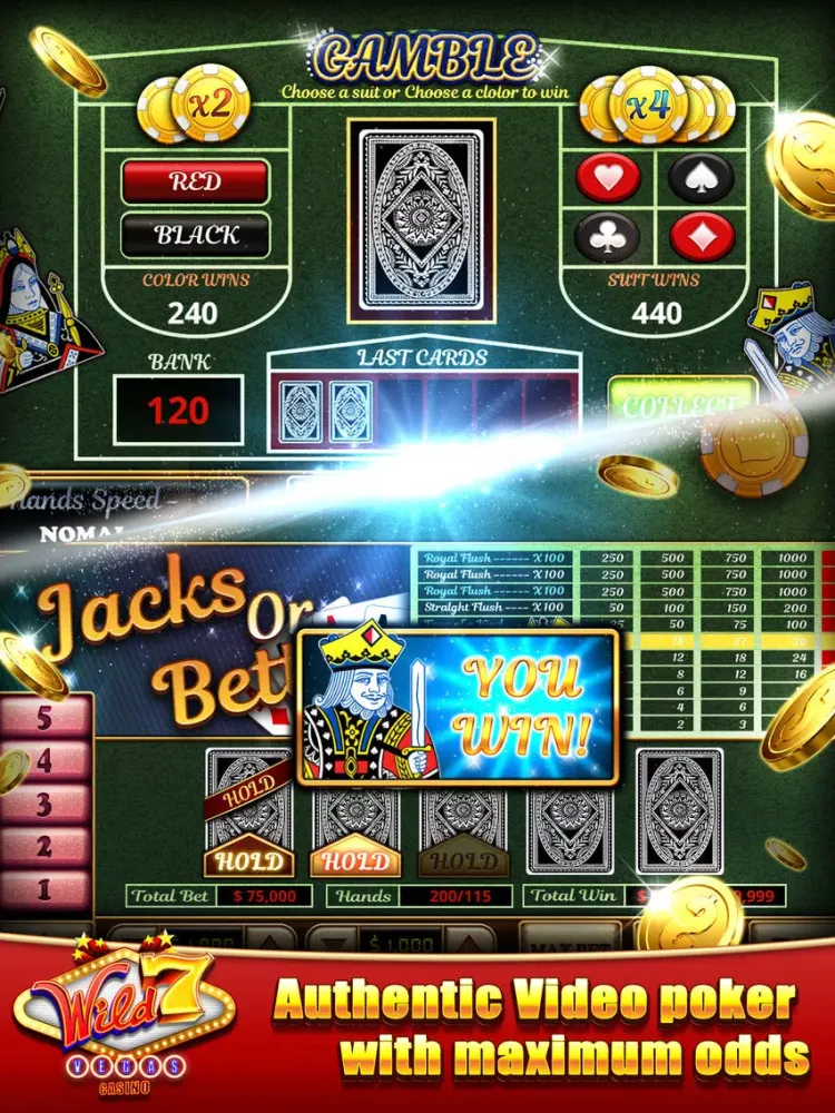 Slots - Wild7 Vegas Casino iPad  Ekran Görüntüleri