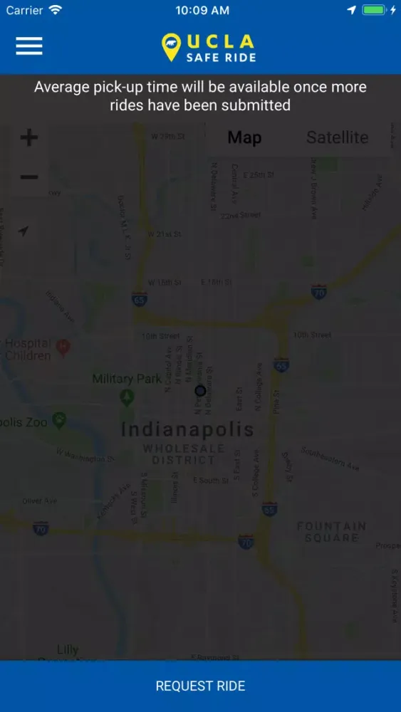Capturas de tela do UCLA Safe Ride