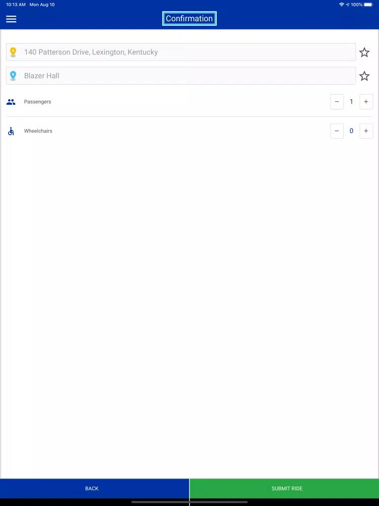 UK Paratransit iPad  স্ক্রিনশট