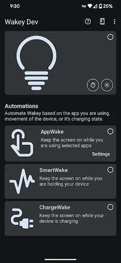 Wakey: Keep Screen On 스크린샷