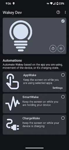 Wakey: Keep Screen On 스크린샷