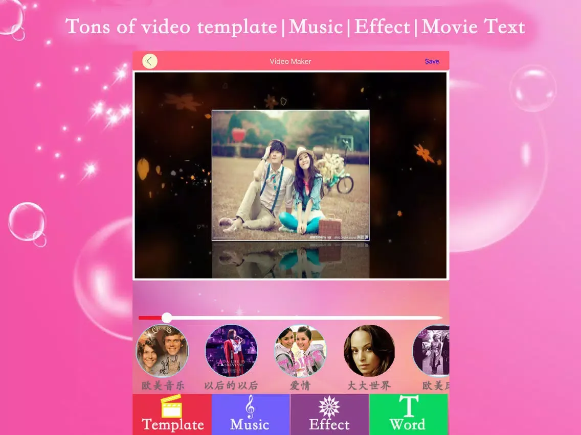 Capturas de pantalla de Photo Movie Maker iPad 