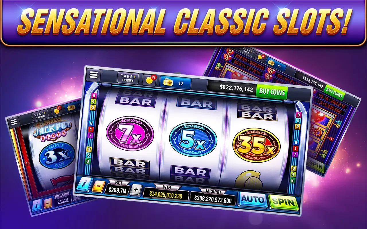 Take 5 Vegas Casino Slot Games Screenshots