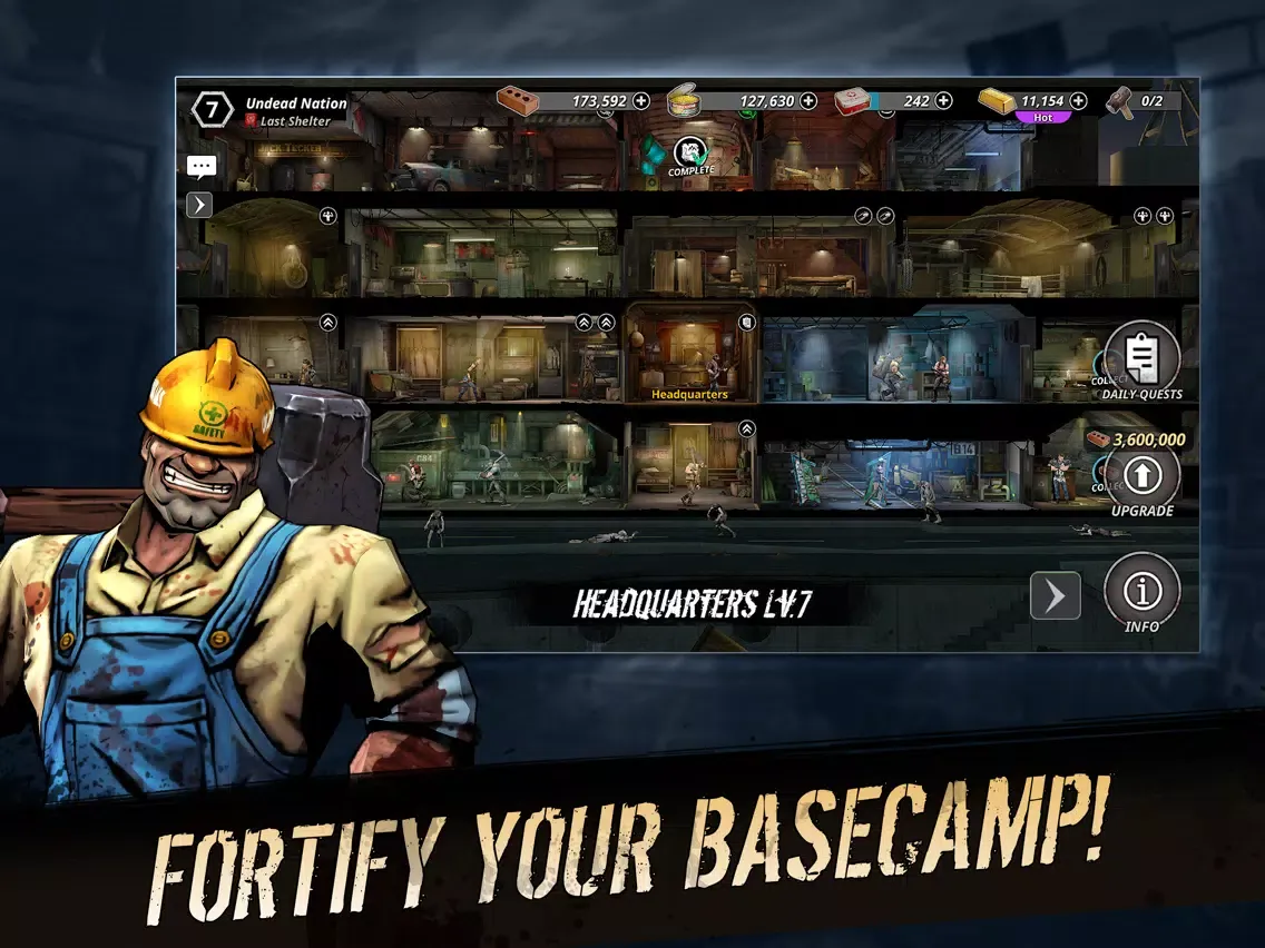 Undead Nation: Last Shelter iPad  Screenshots