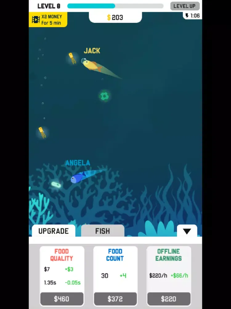 ภาพหน้าจอของ Idle Aqua iPad 