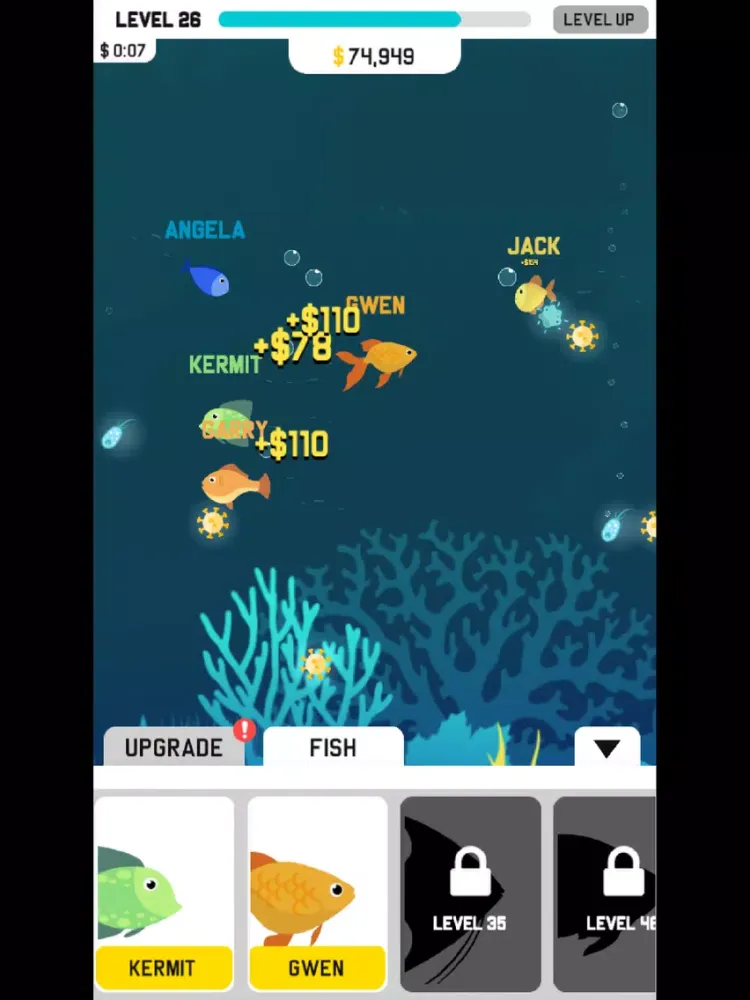 ภาพหน้าจอของ Idle Aqua iPad 