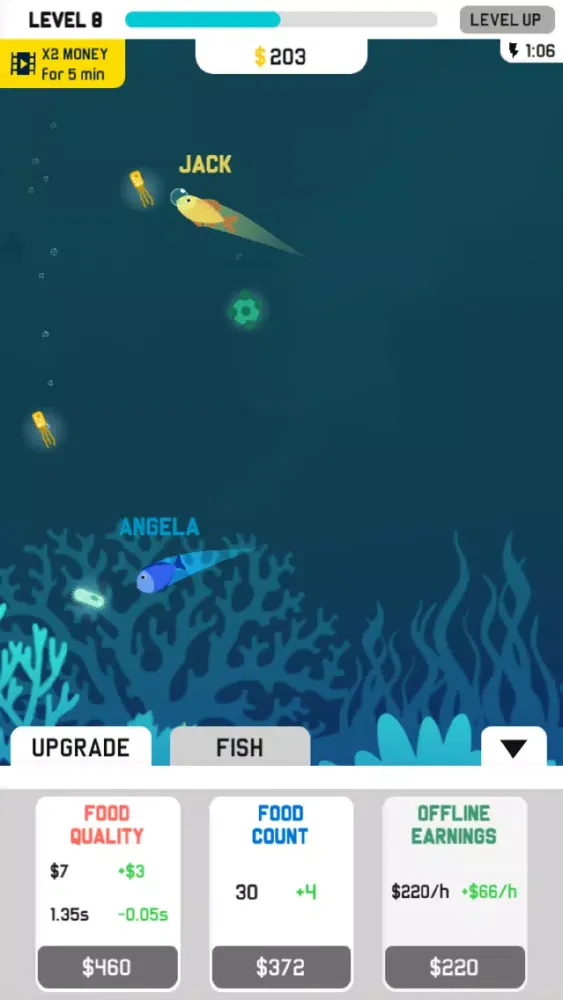 ภาพหน้าจอของ Idle Aqua