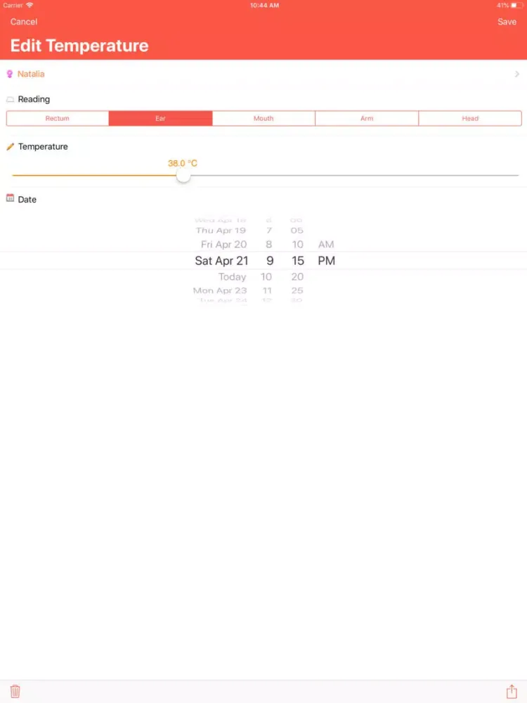 Screenshot di Babymate iPad 