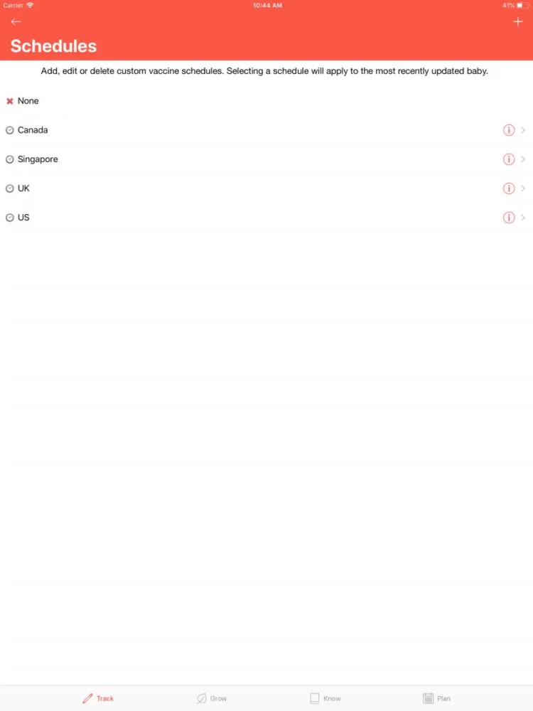 Screenshot di Babymate iPad 