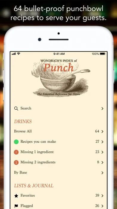 Zrzuty ekranu Wondrich’s Index of Punch