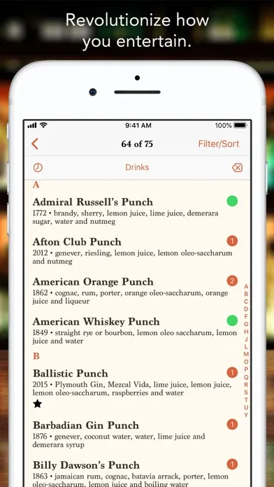 Zrzuty ekranu Wondrich’s Index of Punch