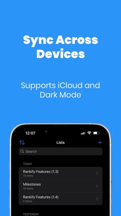 Rankify: Rank Your Lists Screenshots