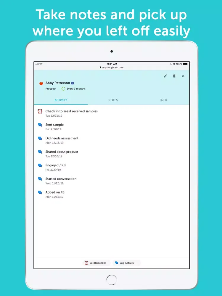 Capturas de tela do Dough – Sales CRM iPad 