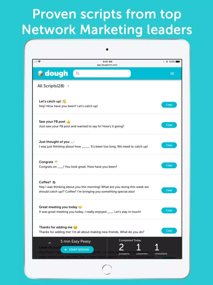 Capturas de tela do Dough – Sales CRM iPad 