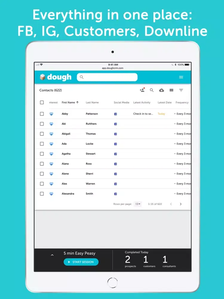 Capturas de tela do Dough – Sales CRM iPad 