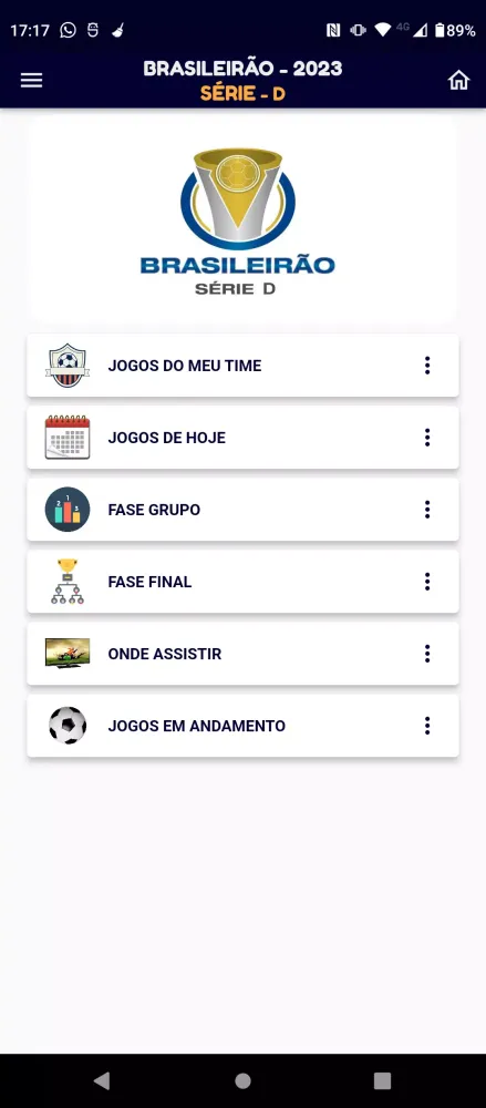 Brasileirão Série D PRO Info7 سکرین شاٹس