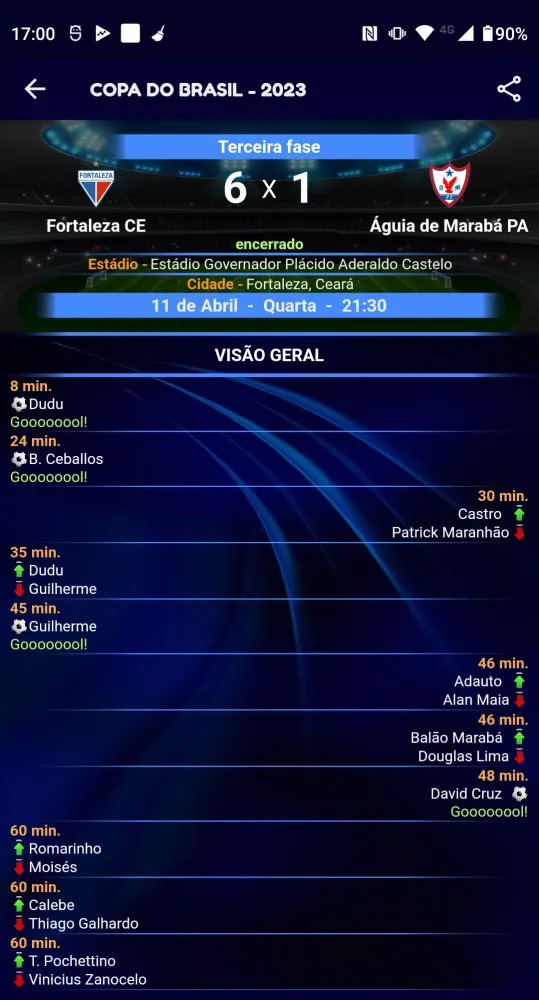 Brasileirão Série D PRO Info7 سکرین شاٹس