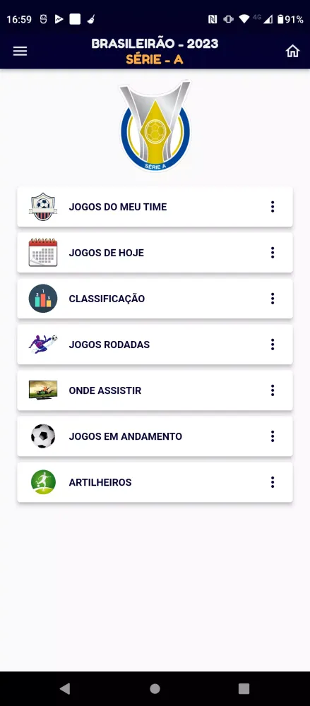 Brasileirão Série D PRO Info7 سکرین شاٹس