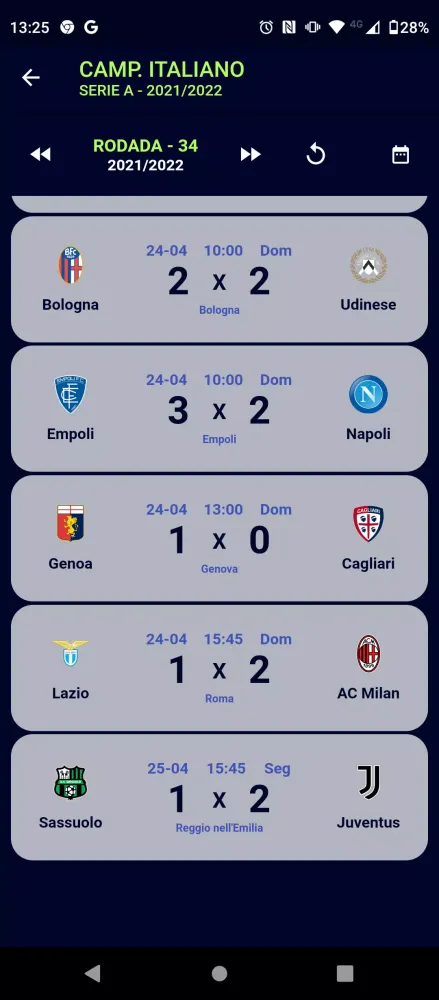 Скриншоты Campeonato Italiano PRO Info7