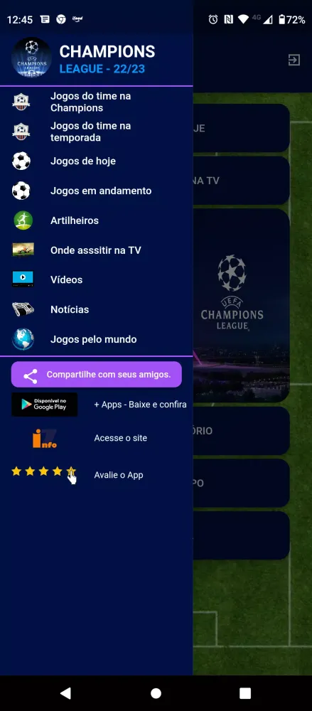 Liga dos Campeões Screenshots