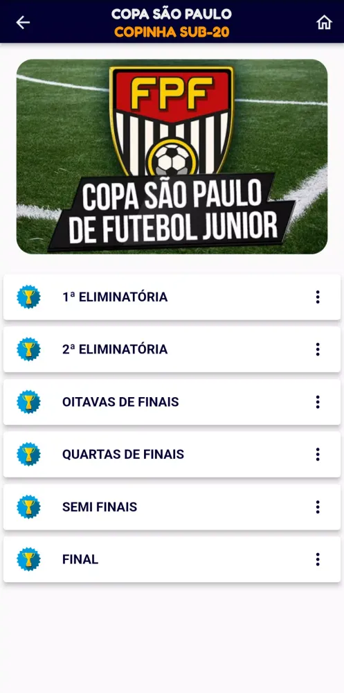 Capturas de tela do Copinha PRO Info7