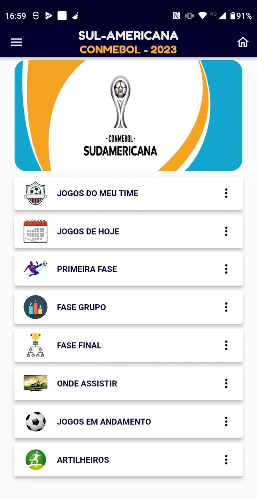 Ảnh chụp màn hình của Libertadores