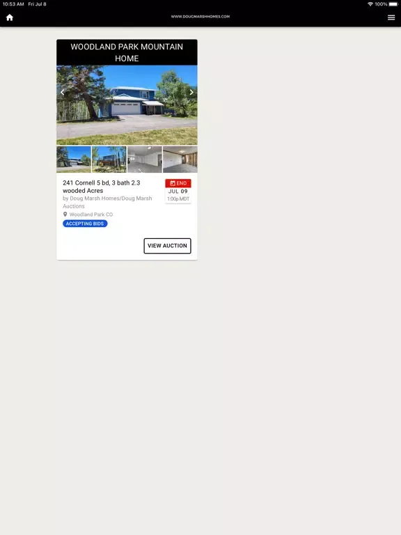Capturas de tela do Doug Marsh Homes iPad 
