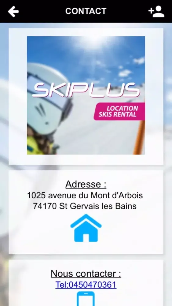 Ảnh chụp màn hình của Ski Plus Saint Gervais