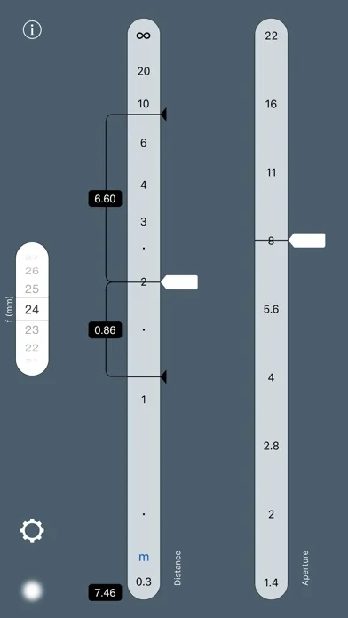 TrueDoF-Intro DoF Calculator Screenshots