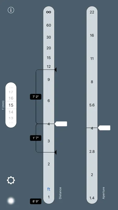 TrueDoF-Intro DoF Calculator Screenshots