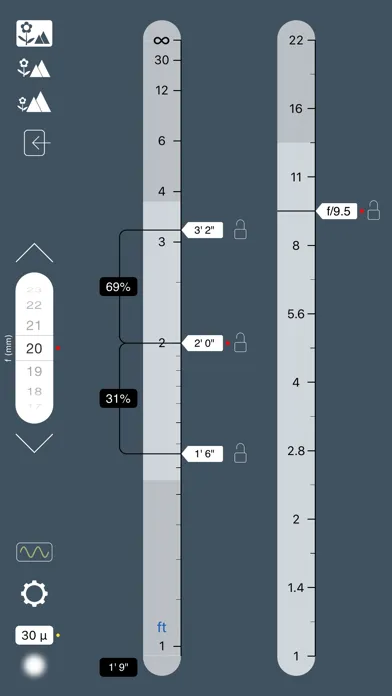 Ảnh chụp màn hình của TrueDoF-Pro DoF Calculator