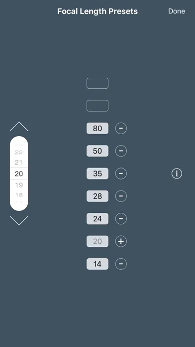 Ảnh chụp màn hình của TrueDoF-Pro DoF Calculator