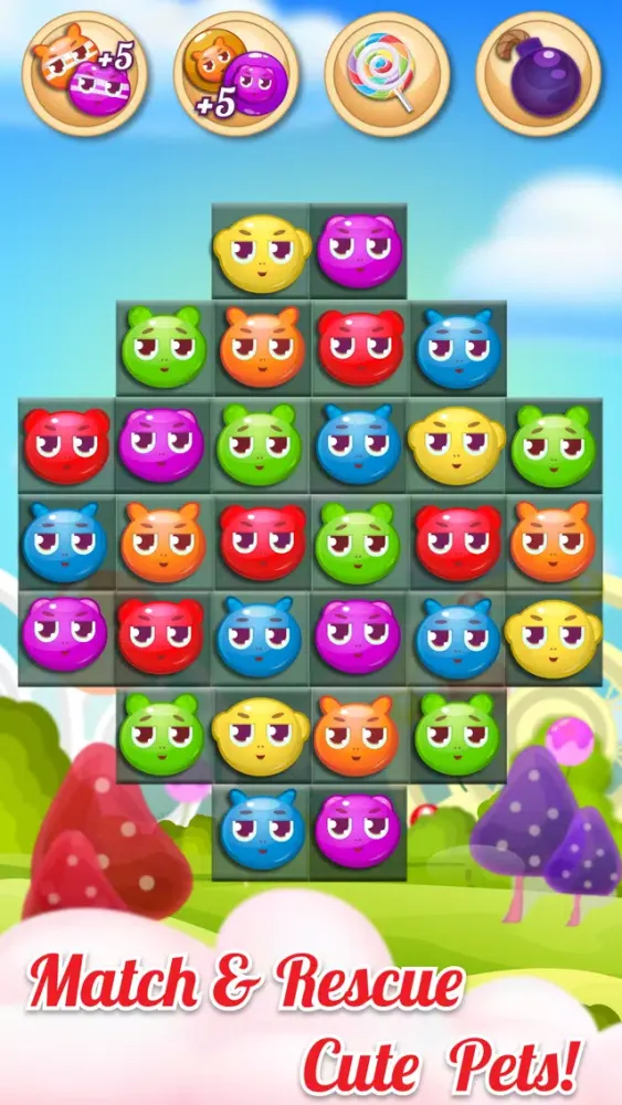 Capturas de tela do Pets Farm - Match 3 Adventure