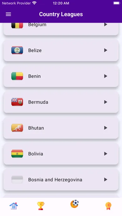 Captures d'écran de Live Football Score Updates