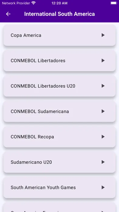Captures d'écran de Live Football Score Updates