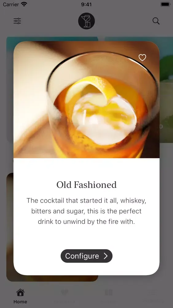 Capturas de tela do MiniBar