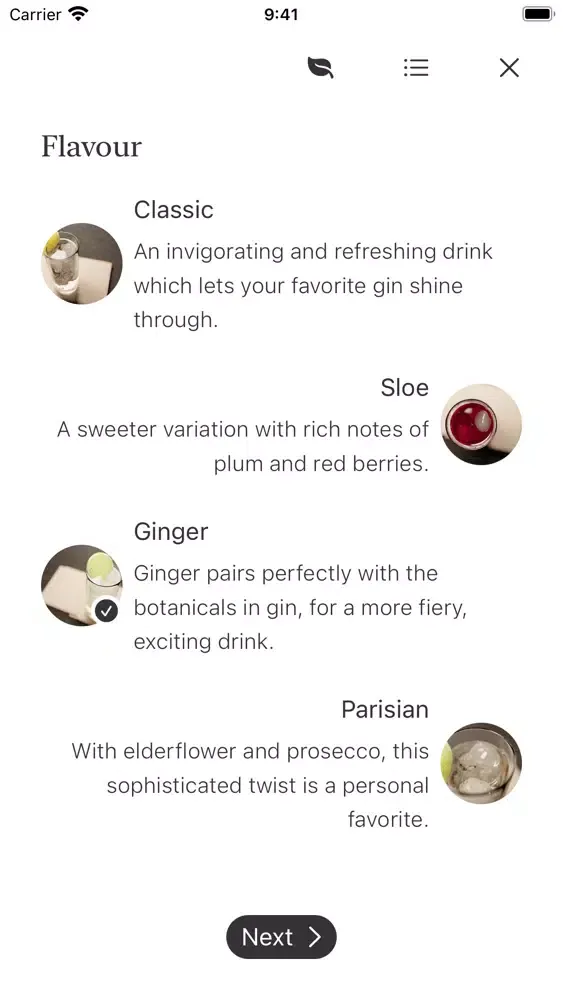 Capturas de tela do MiniBar