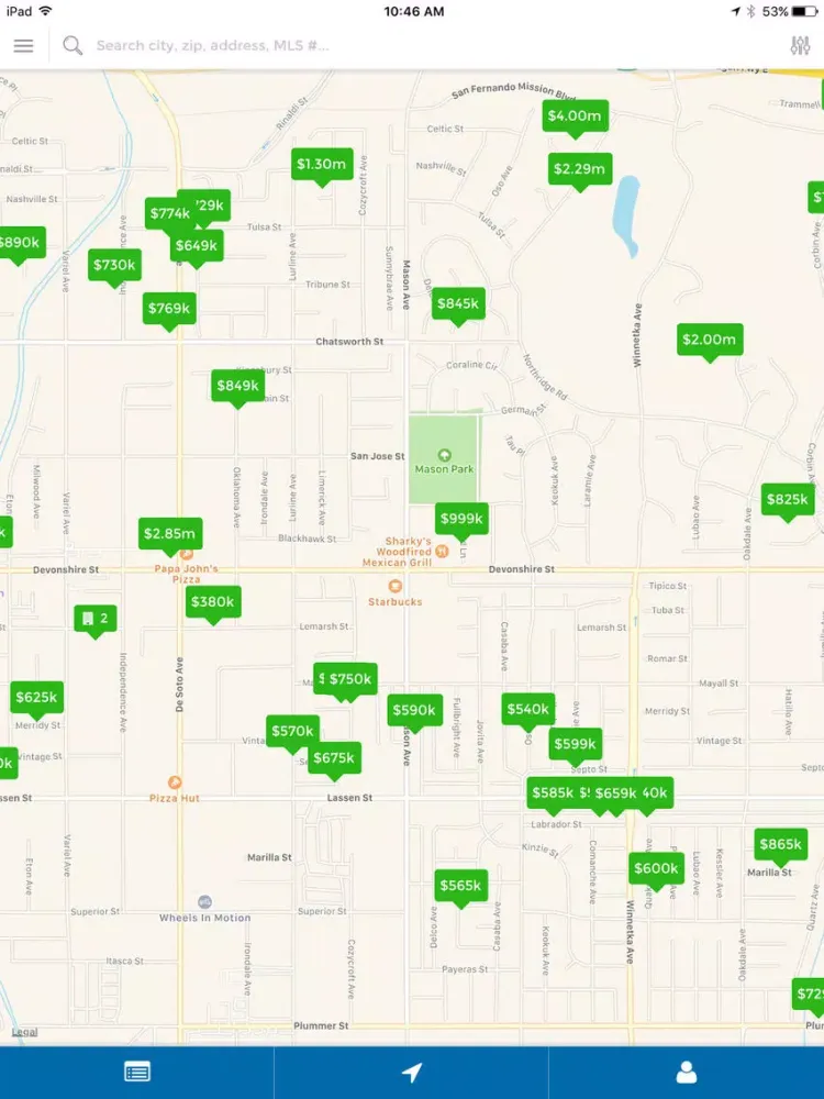 Screenshot di Downey Home Values iPad 