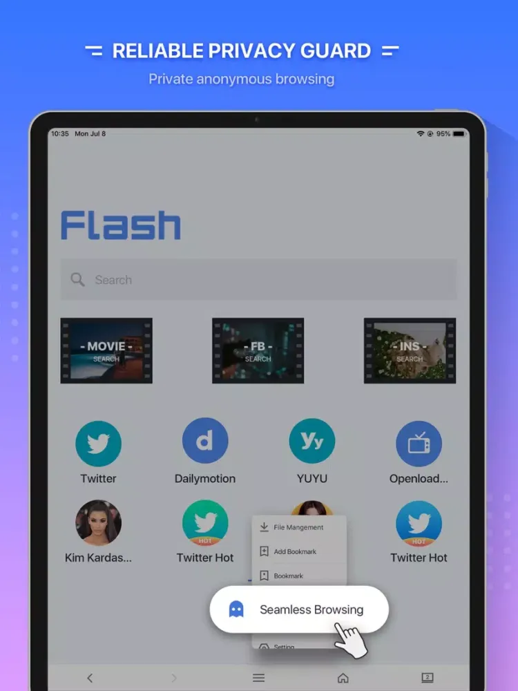 Flash Browser- File Manager iPad  스크린샷