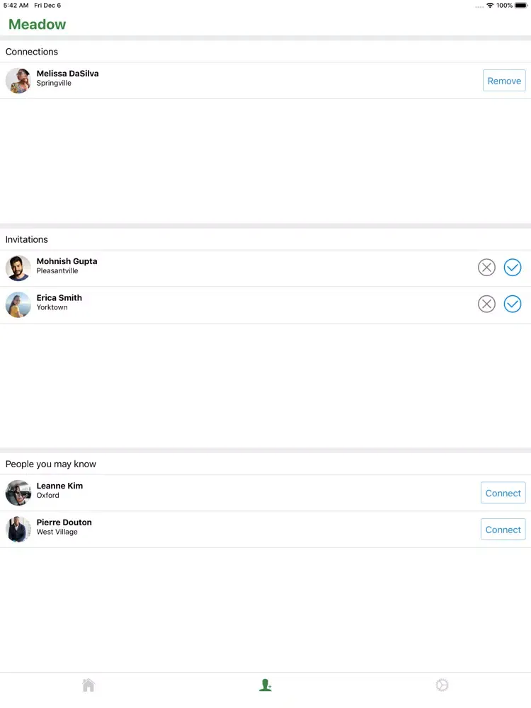 Meadow - parent app iPad  スクリーンショット