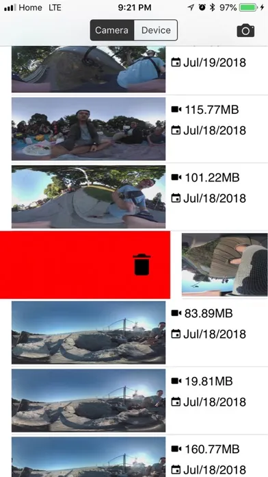Captures d'écran de Virb Go360