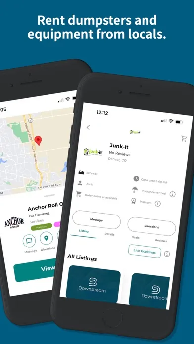 Downstream Marketplace Screenshots